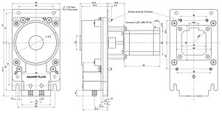 RP-WII Abmessungen Schrittmotor Versionen