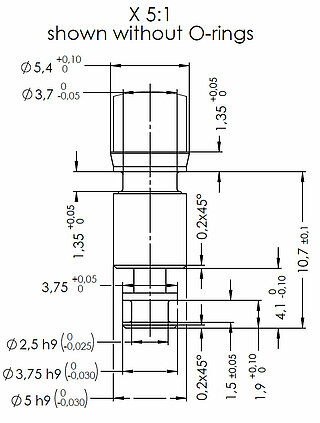 5mm Mikroventil Abmessungen
