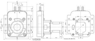 RP-S Abmessungen Schrittmotor-Versionen