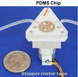 Chip-Schlauchpumpe Schrittmotor